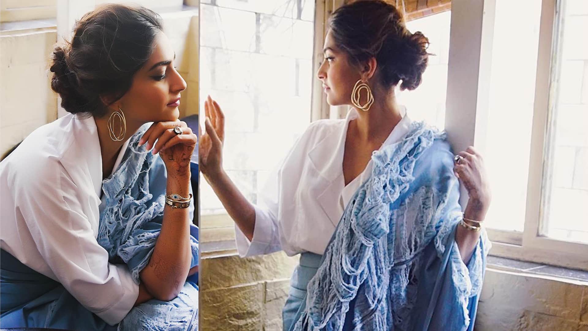 Post marriage, Sonam Kapoor's new experiment with saree a disaster or was  it cool?
