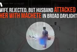 Shocking Video: Man hacks wife with machete in the middle of the road in Tamil Nadu
