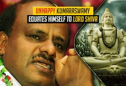 HD Kumaraswamy equates his joining coalition with Congress to Lord Shiva swallowing poison, breaks down