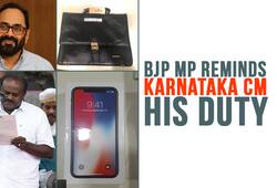 BJP MP Rajeev Chandrasekhar returns iPhone X gifted by Karnataka CM HD Kumaraswamy, tells him to stop misusing public money