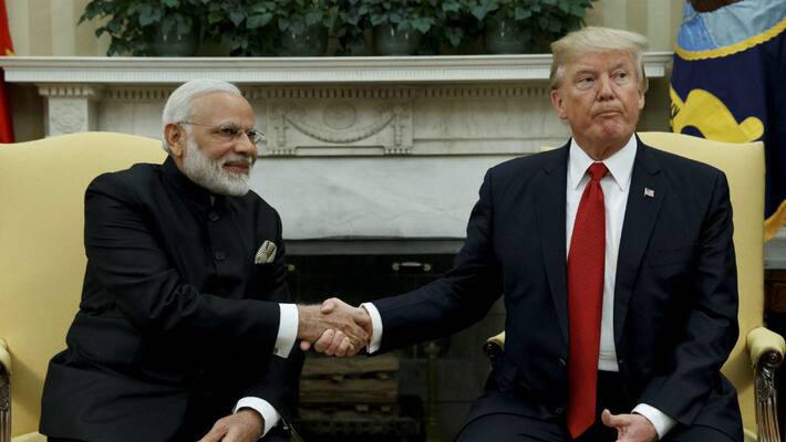 Delighted! says PM at Trump's decision to join NRI meet 'Howdy, Modi' Delighted! says PM at Trump's decision to join NRI meet 'Howdy, Modi'