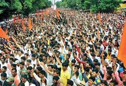 protest goes violent in Maharashtra