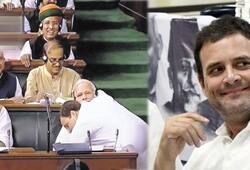 Rahul Gandhi says, BJP MPs fear hug, run away from me