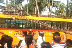 Tamil Nadu School bus runs over kills 3-year-old boy Video