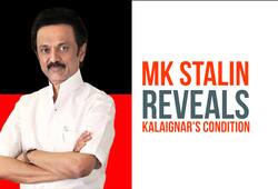 Karunanidhi Health: MK Stalin reveals Kalaignar's condition to the media