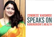 Congress' Khushboo speaks on Karunanidhi's health in Chennai