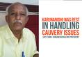 Karunanidhi was best in handling Cauvery issues says Tamil Sangam Bengaluru President TG Damodaran