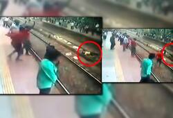 one man trying to suicide on mumbai railway track