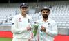 भारत बनाम इंग्लैंडः कोहली-रूट ने किया ट्रॉफी का अनावरण, दोनों टीमें महासमर को तैयार