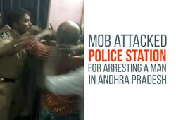 Andhra Pradesh: Mob attacks police station for arresting a man, cops grievously injured