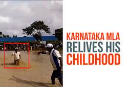 Karnataka: MLA relives childhood days by running with children in slushy paddy field