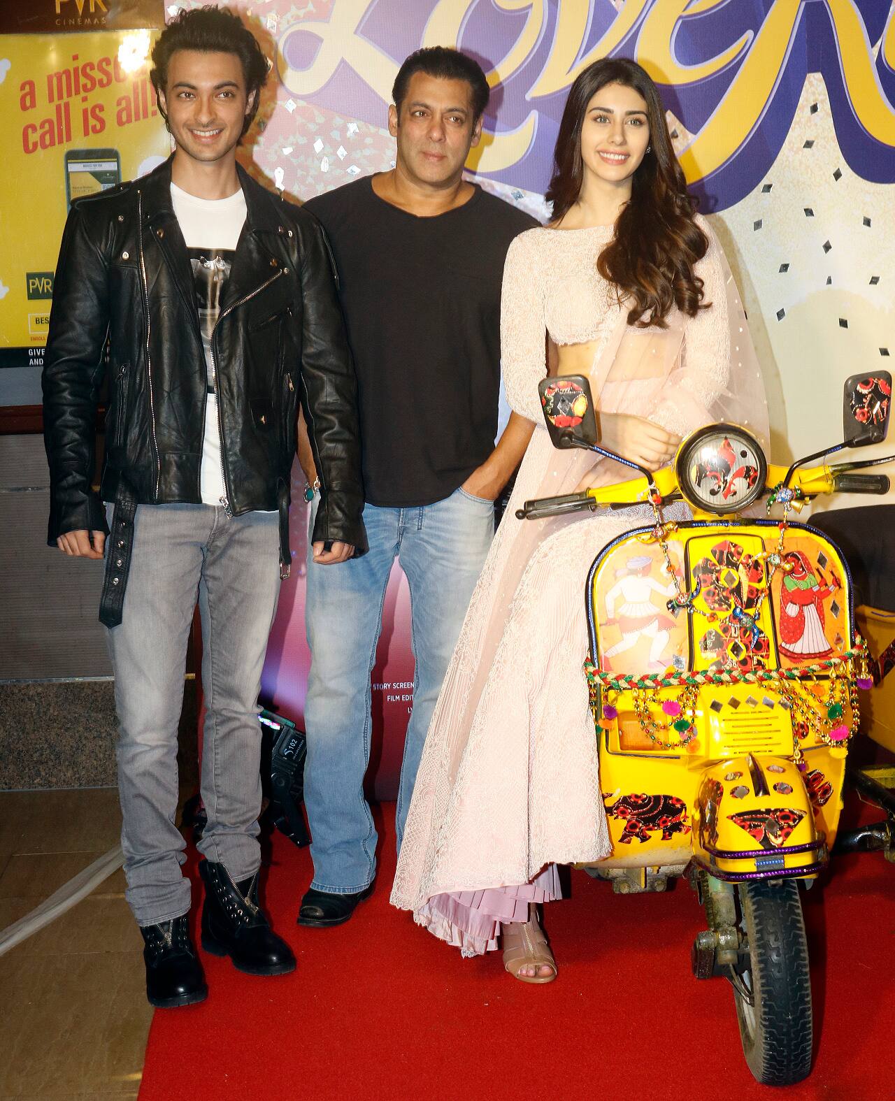 Salman Khan along with the lead cast Aayush Sharma and Warina Hussain, launched the trailer of Loveratri in Mumbai.
