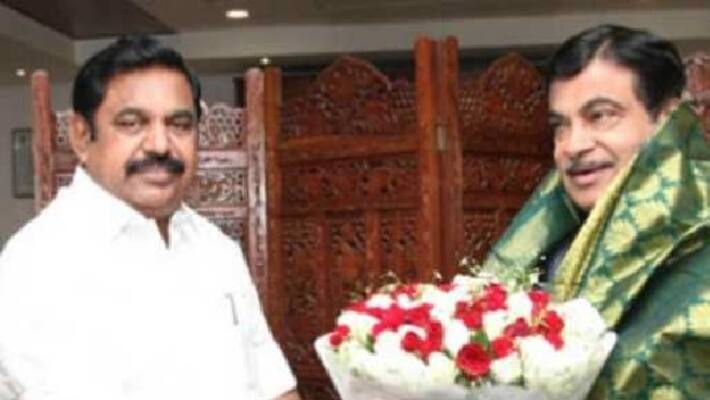 Stalin Clash with edappadi Gadkari meets chief minister to solve dmk issue Stalin Clash with edappadi Gadkari meets chief minister to solve dmk issue