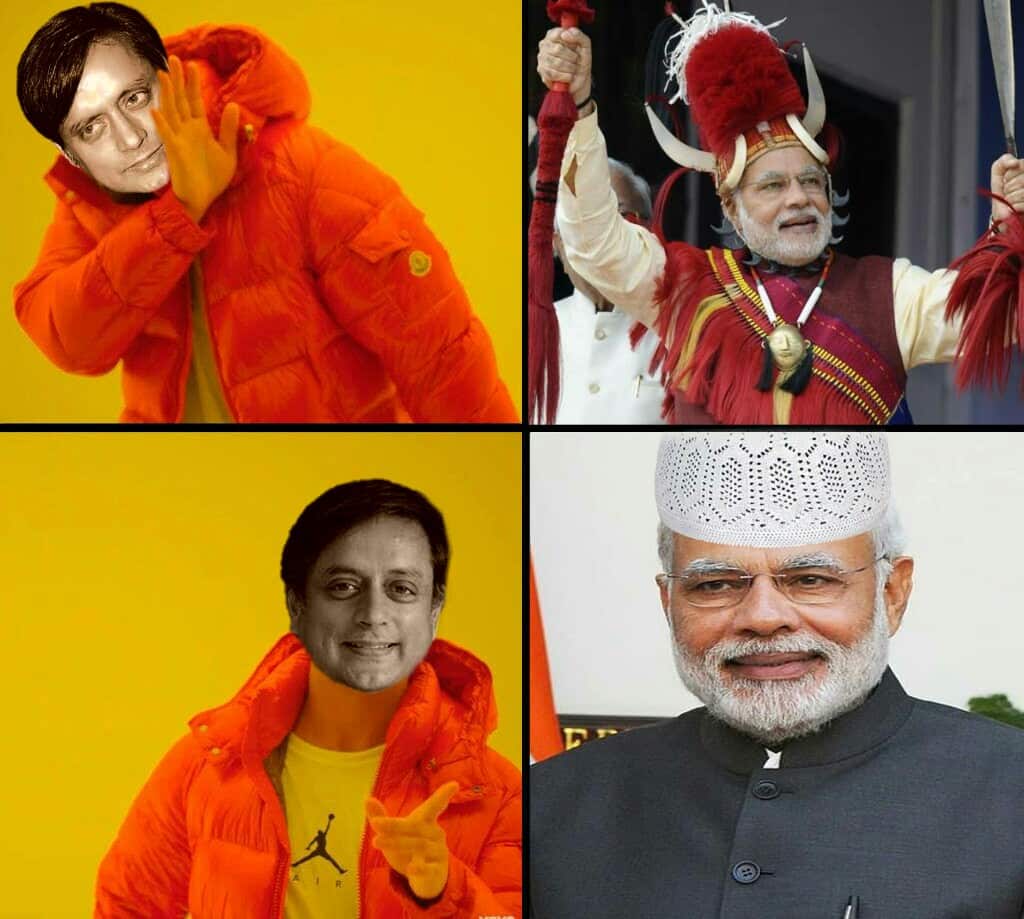 Shashi Drake Tharoor On Headgear 6005