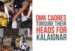Karunanidhi departs DMK cadres tonsure head, transgenders cry