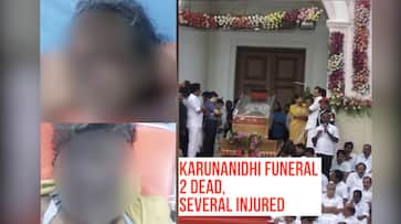 Karunanidhi funeral 2 dead at Rajaji Hall in Chennai