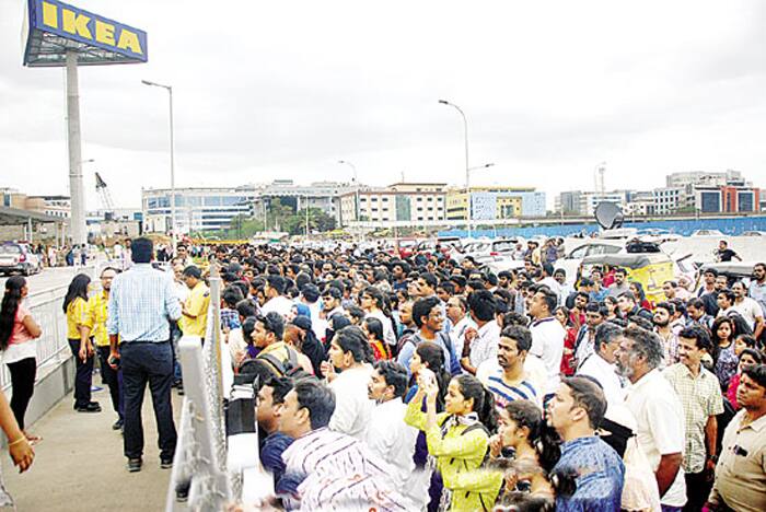 Ikea stops Hyderabad: Huge rush, traffic snarls