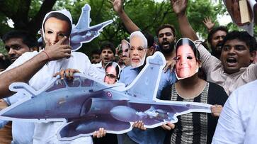 Rafale deal Congress protest Sonia Gandhi defence scam NDA government