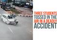 Telangana: Three students tossed in air in deadly accident, one dead