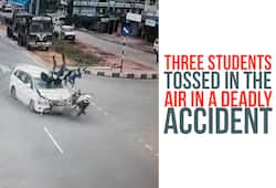 Telangana: Three students tossed in air in deadly accident, one dead