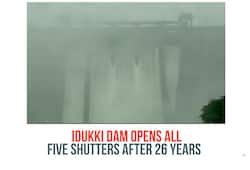 Video Kerala Idukki Dam Five Shutters Rain