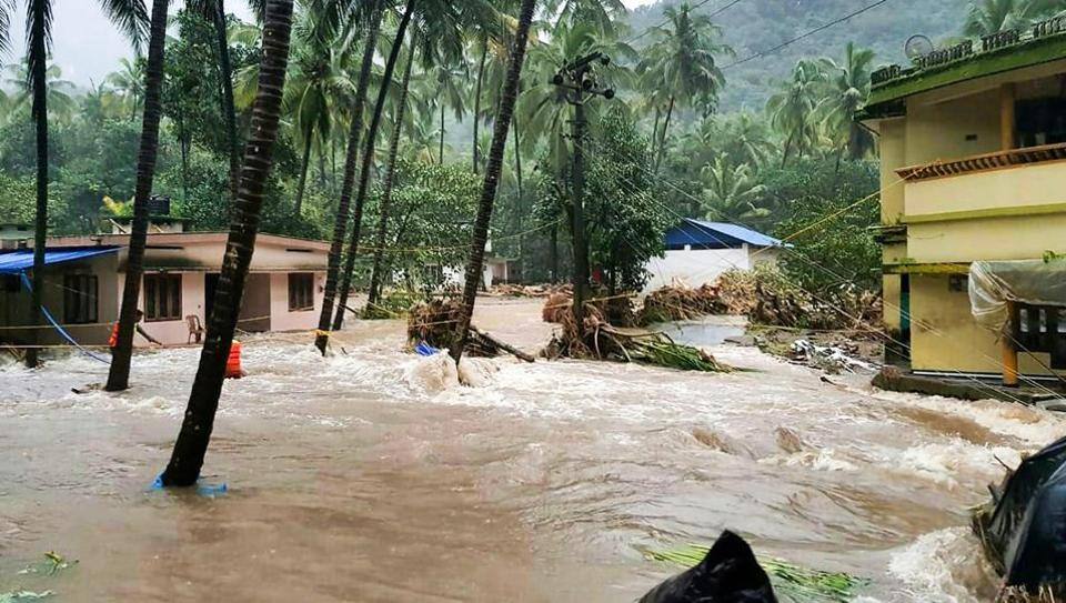 Kerala flood cm binarayee and congress chennithala