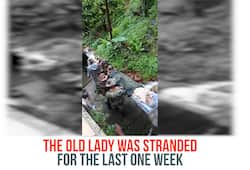 Kerala Floods Army Rescues Elderly Woman Stranded landslide Video Heavy Rain Death