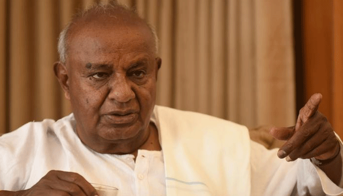 JDS Supremo Deve Gowda express doubt about third front party JDS Supremo Deve Gowda express doubt about third front party