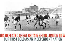 Independent India 1948 gold medal  hockey  Nation Sports Independence Day Olympics History