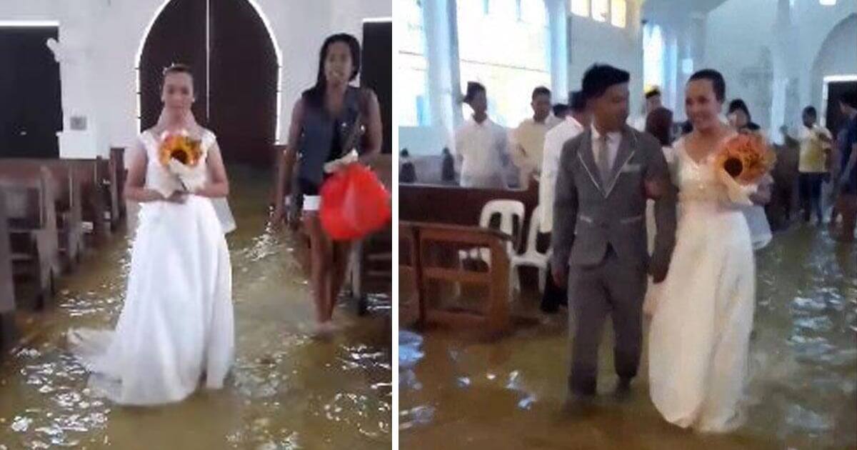 Romantic couple Married at Church