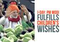 Independence Day: PM Modi shakes hands with children at Red Fort