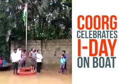 Independence Day Floods Coorg celebrating boat Karnataka Cauvery river video