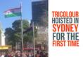 Independence Day Indian tricolour hoisted Sydney first time Video Indian