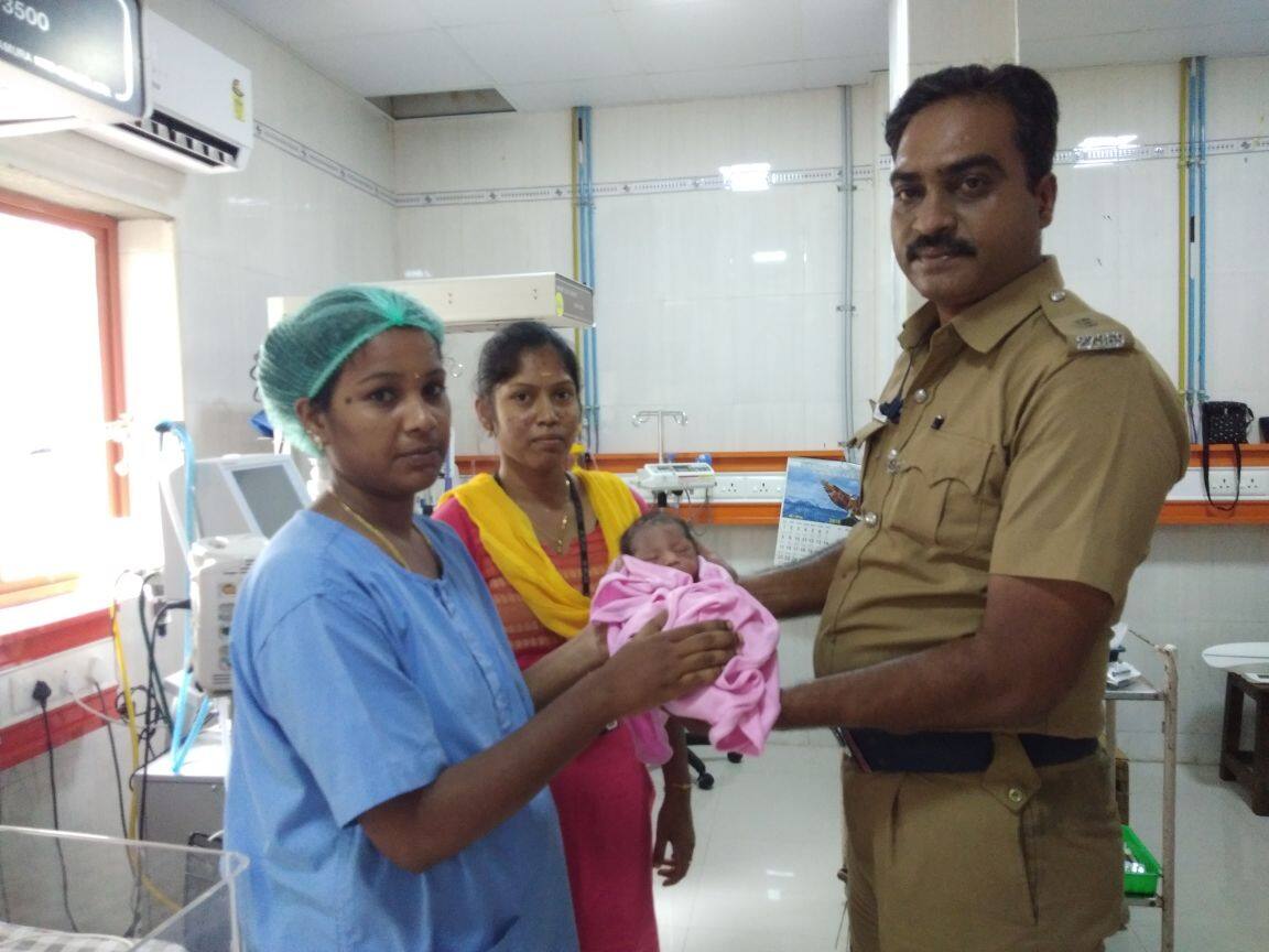 a baby birth by 2 hours has found in draibage in chennai