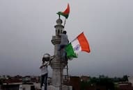 National flag hoisted atop Faridabad mosque activists temple Jai Shree Ram Vande Mataram