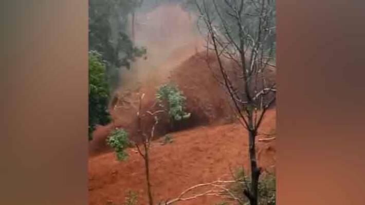 Landslide in Two Acres of paddy field at Mysore Landslide in Two Acres of paddy field at Mysore