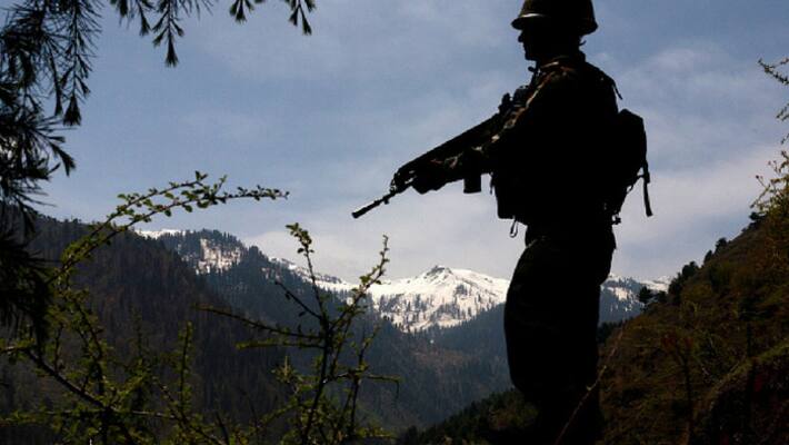 An army personnel was martyred in an encounter in North Kashmir on Monday An army personnel was martyred in an encounter in North Kashmir on Monday