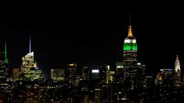 India Independence Day Empire State Building New York tricolour US
