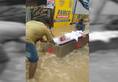 Kerala floods man body boat final rites