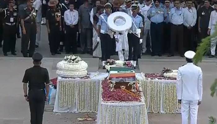 Last rites ceremony of former Prime Minister AtalBihariVajpayee at Smriti Sthal
