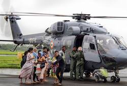 Kerala floods  hostel students Chengannur rescued  Indian Air Force Video