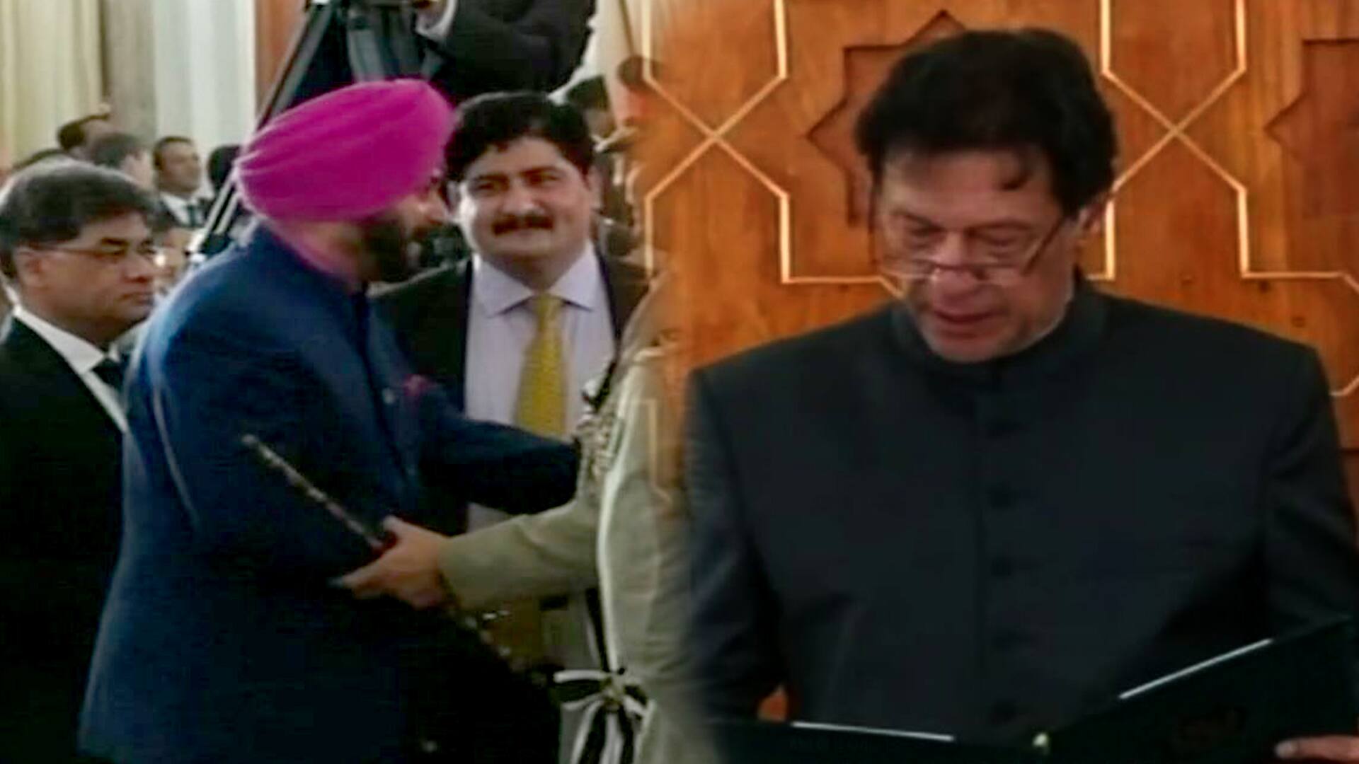 Imran Khan sworn in Pakistan Prime Minister Navjot Singh Sidhu attends oath ceremony