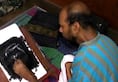 Kolkata Differently abled artist pays tribute Atal Bihari Vajpayee painting foot