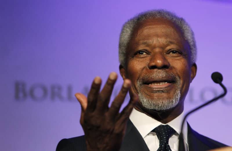UN Secretary-General Kofi Annan death black African Nobel Peace Prize