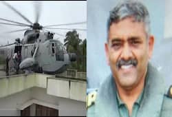 To save the people stranded in Kerala floods, the captain of the Air Force dropped on roof