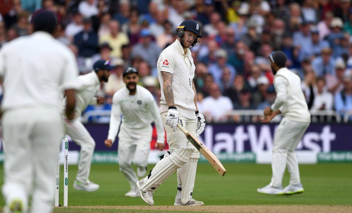 stokes played second innings batting with knee niggle