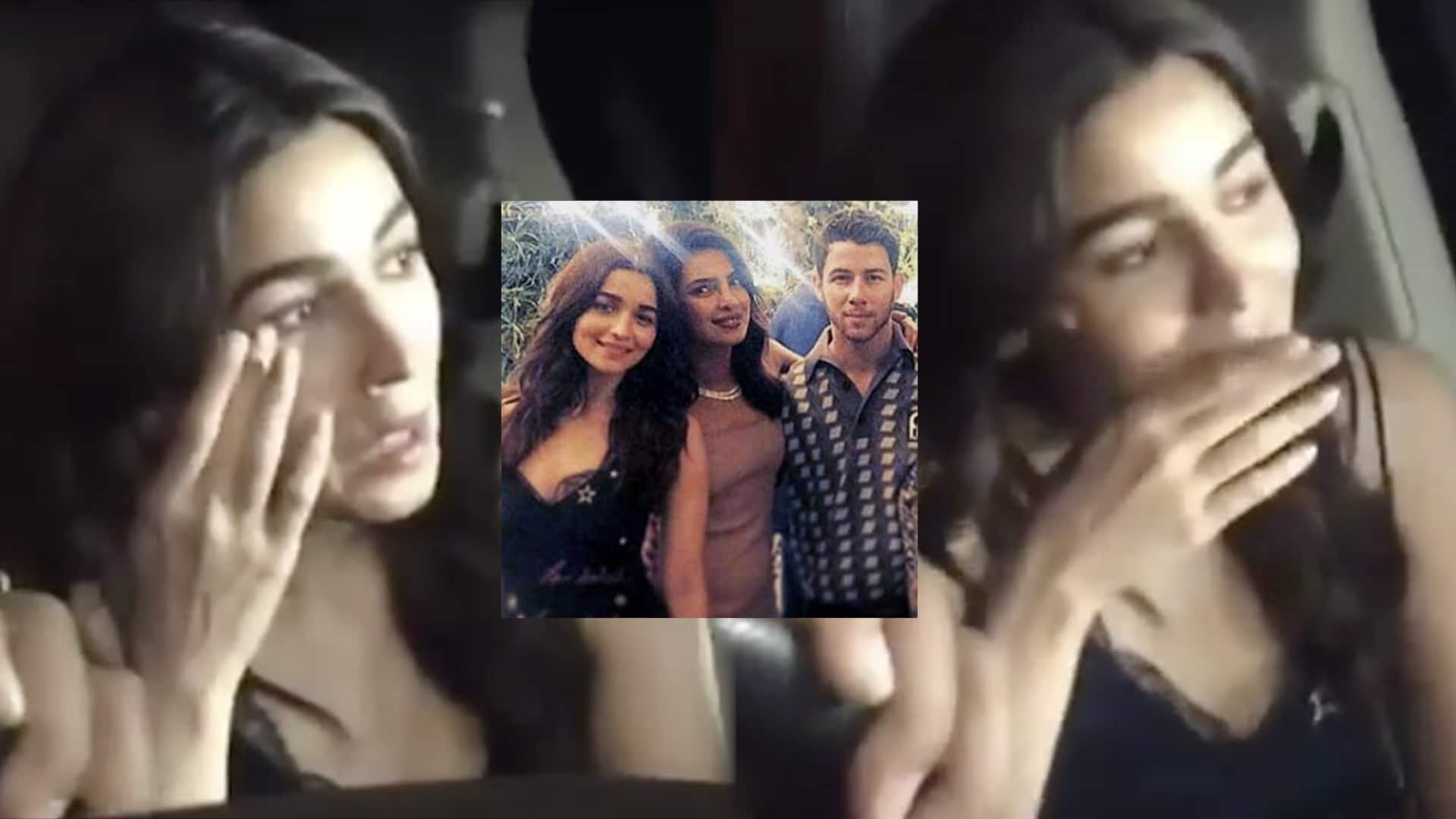 Alia Bhatt cries before entering Priyanka Chopra-Nick Jonas engagement party (Video)