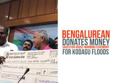 Kodagu floods Bengalurean donates money saved house-warming ceremony Video
