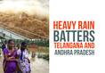 Kerala Kodagu heavy rain batters Telangana  Andhra Pradesh Video