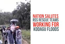 Kodagu floods Nation salutes RSS rescue teams video